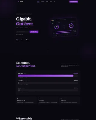 Rural Internet Provider Landing Page Template