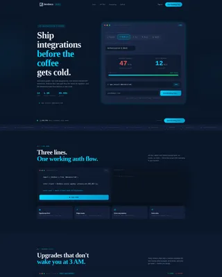 SDK & API Documentation Landing Page Template