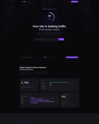 SEO Audit Tool Landing Page Template