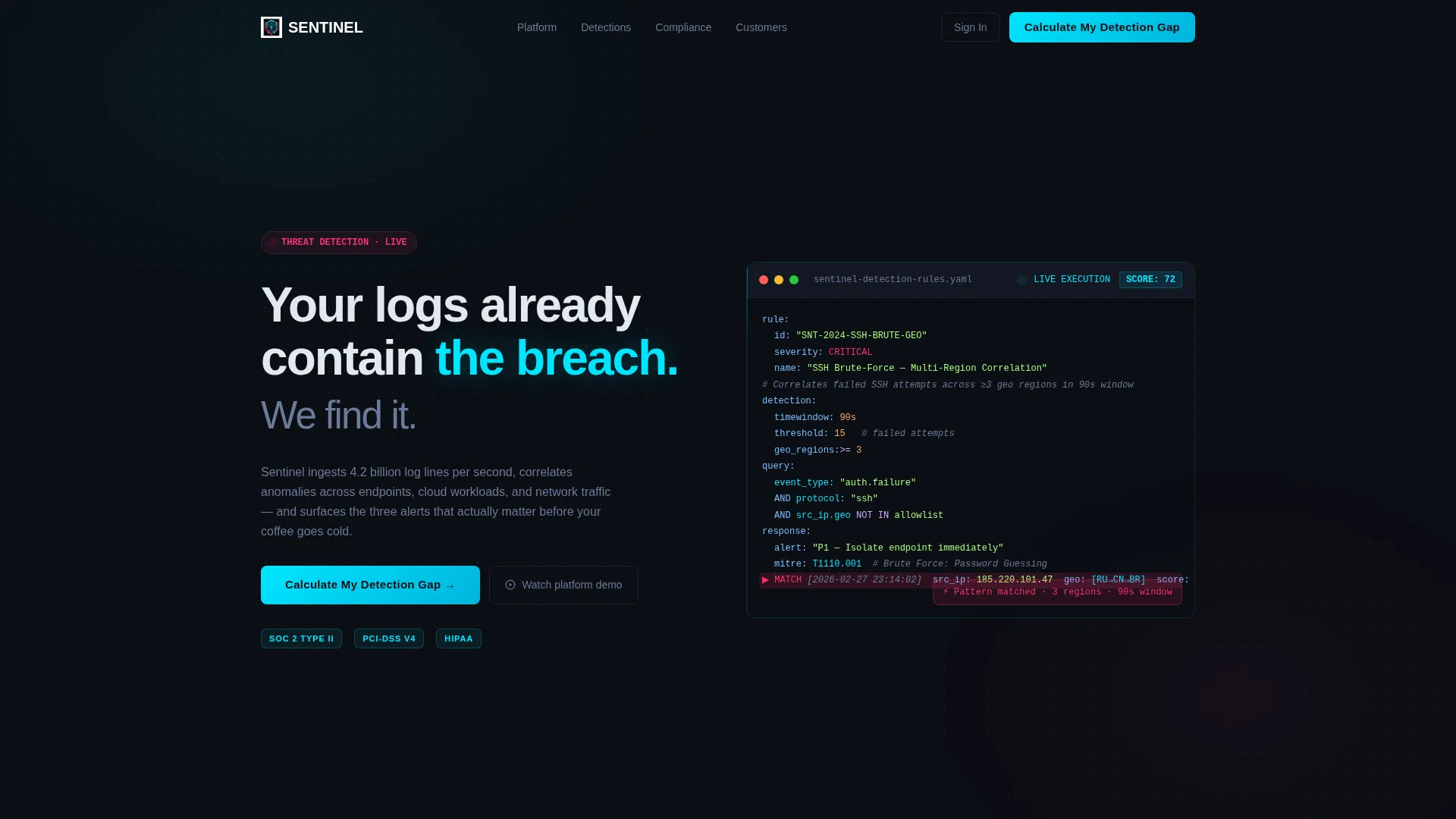 Cyber Defense Landing Page Template