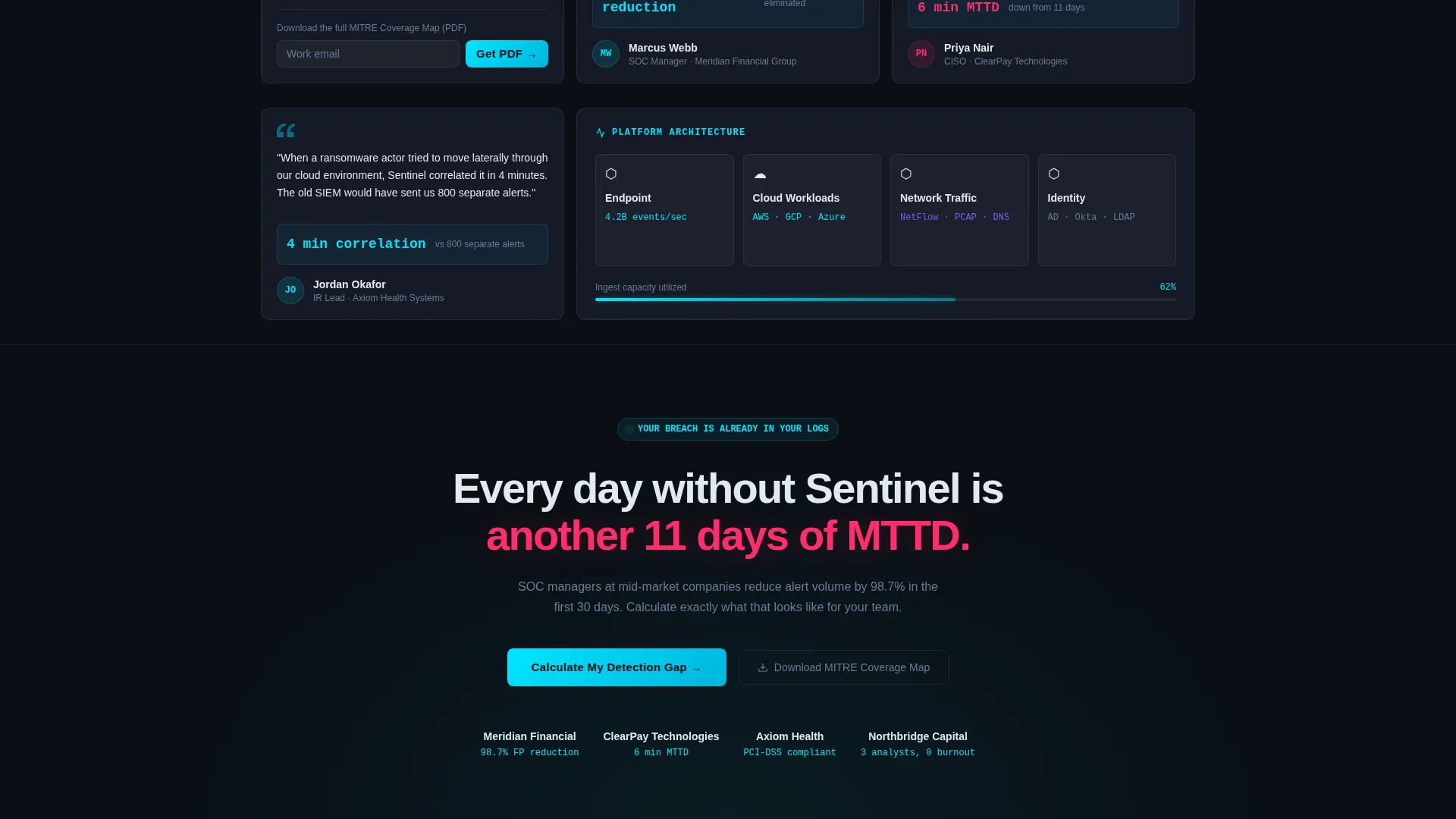 Cyber Defense Landing Page Template
