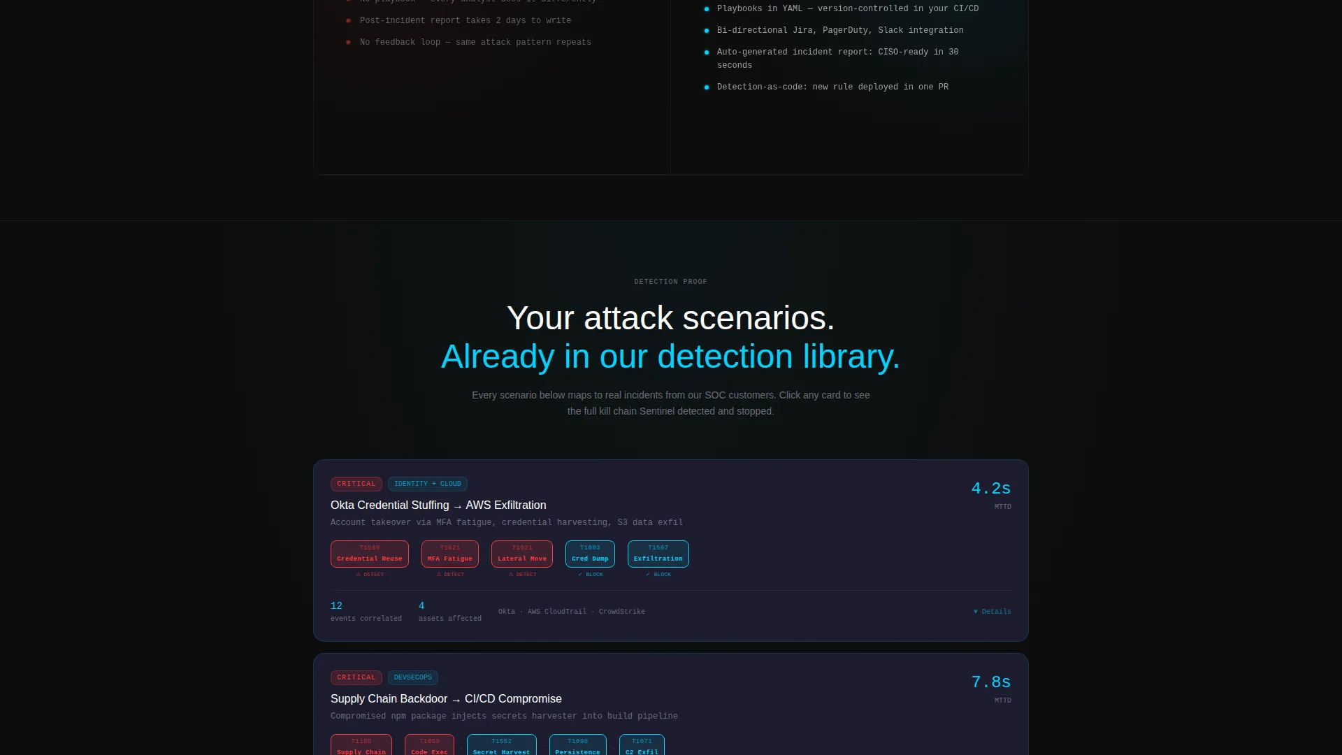 SIEM Monitoring Landing Page Template