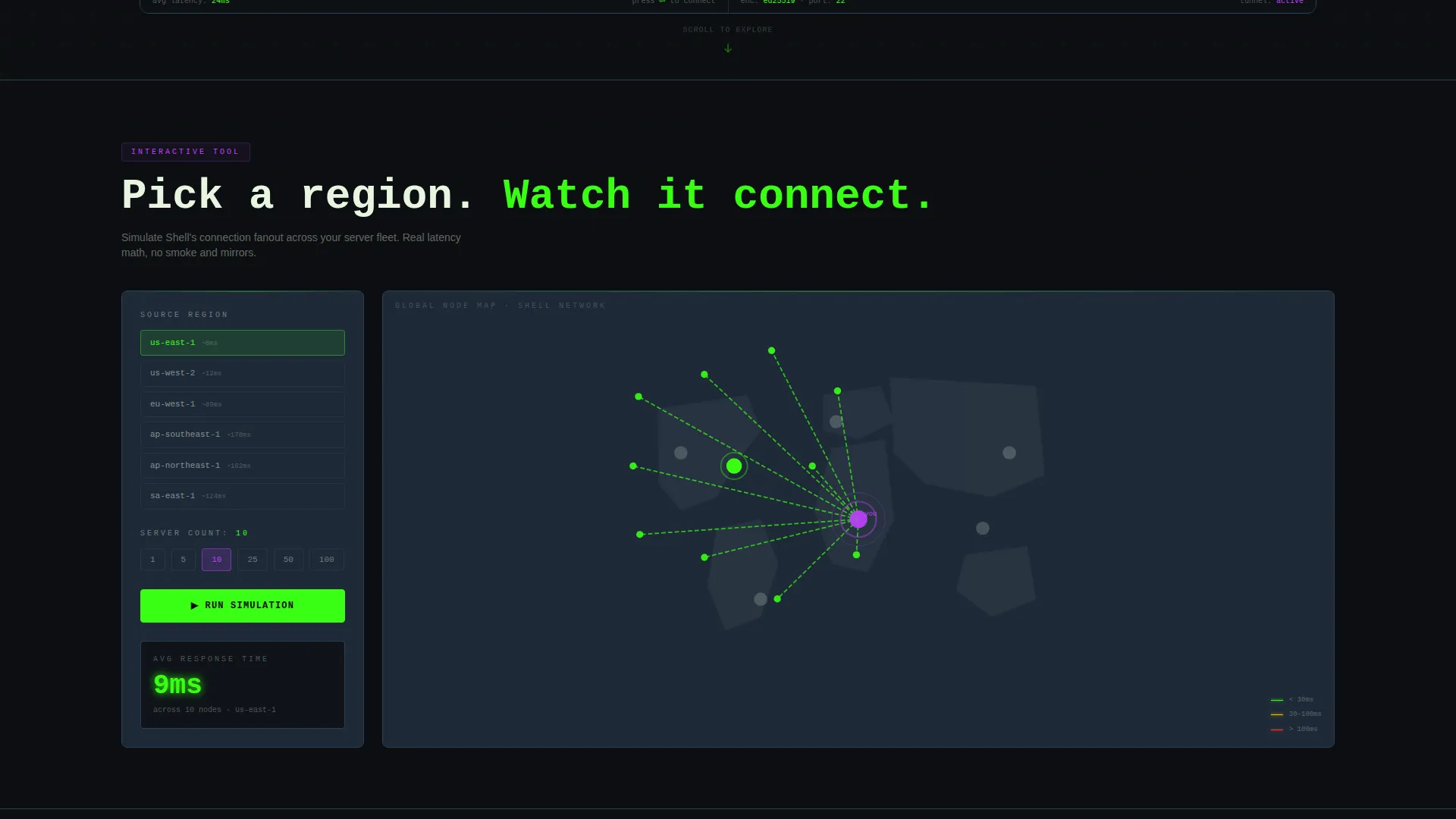 SSH Landing Page Template for Server Management Apps