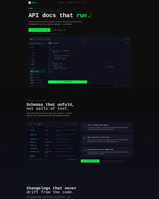 API Documentation Landing Page Template for SaaS