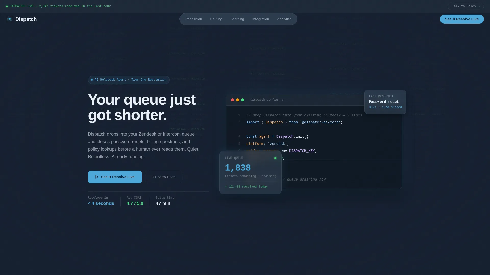 AI Helpdesk SaaS Landing Page Template