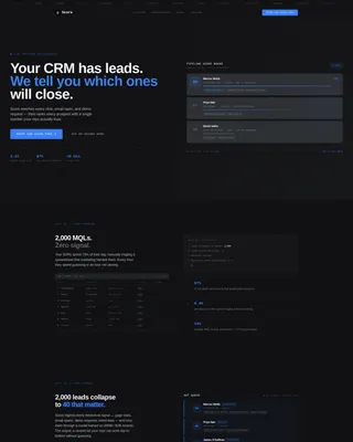 AI Lead Scoring Landing Page Template for B2B SaaS