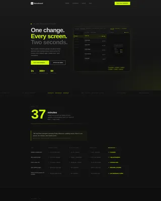 Bold Brutalist SaaS Landing Page Template