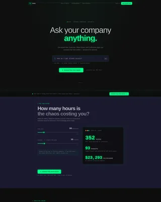 SaaS Knowledge Base Landing Page Template