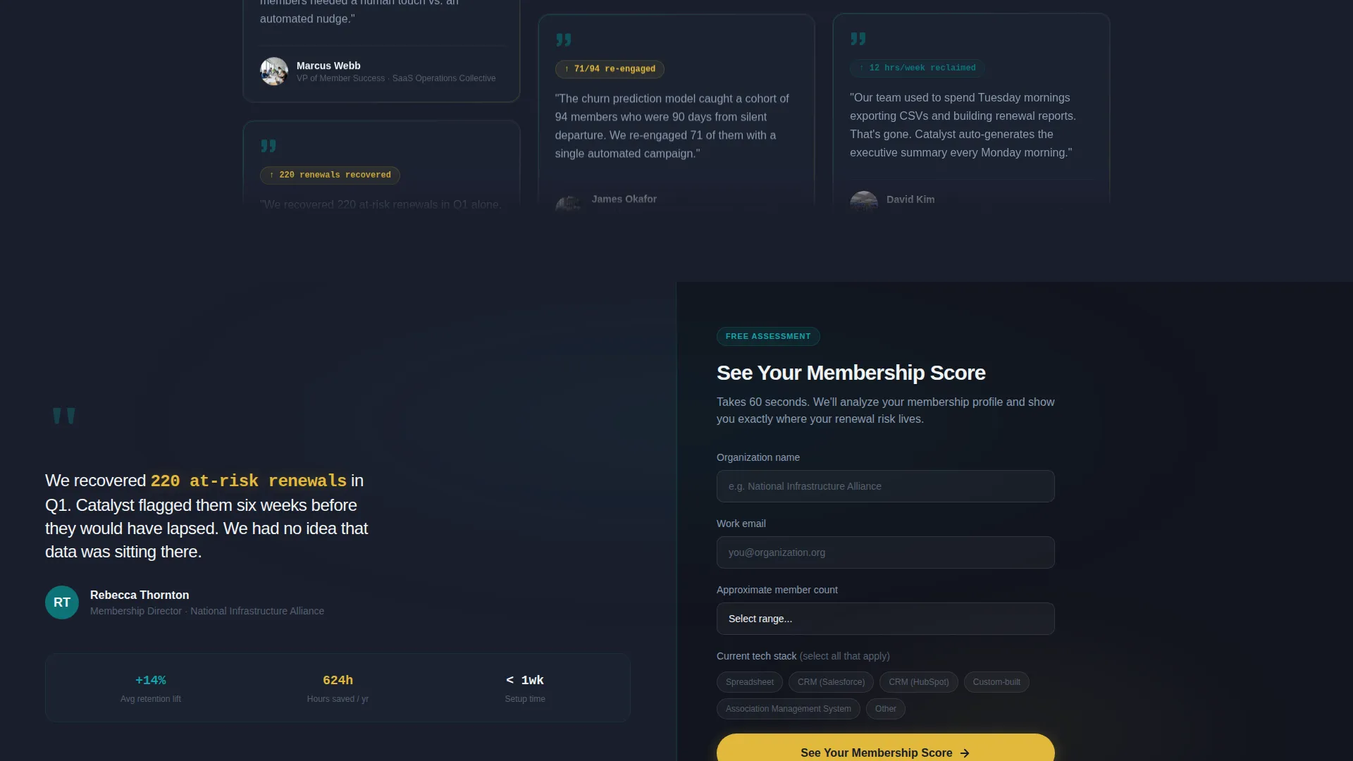 B2B Membership SaaS Landing Page Template