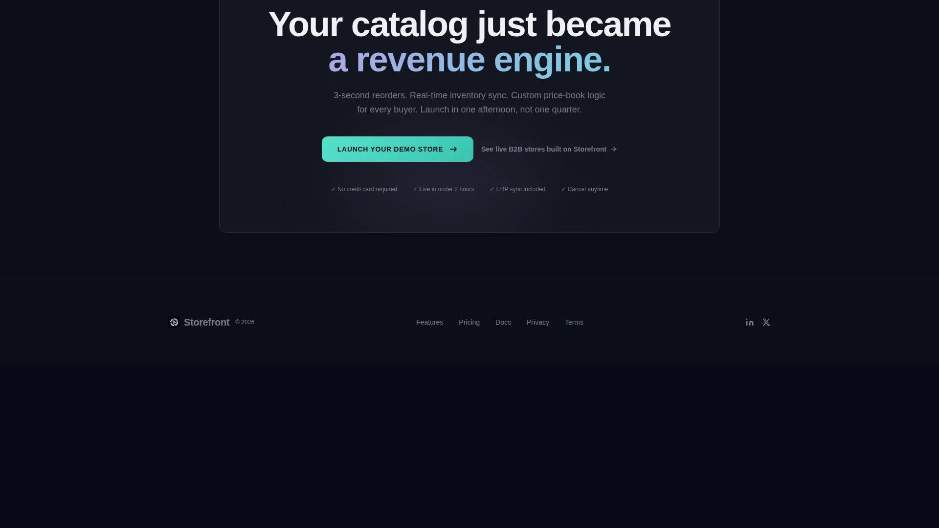 B2B Landing Page Template for Wholesale Platforms