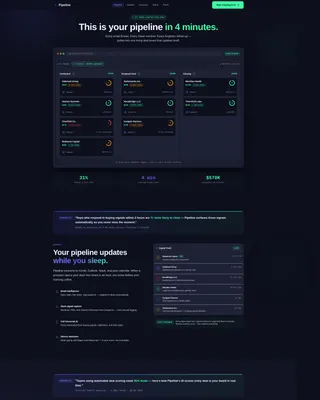 Revenue-Driven CRM Landing Page Template