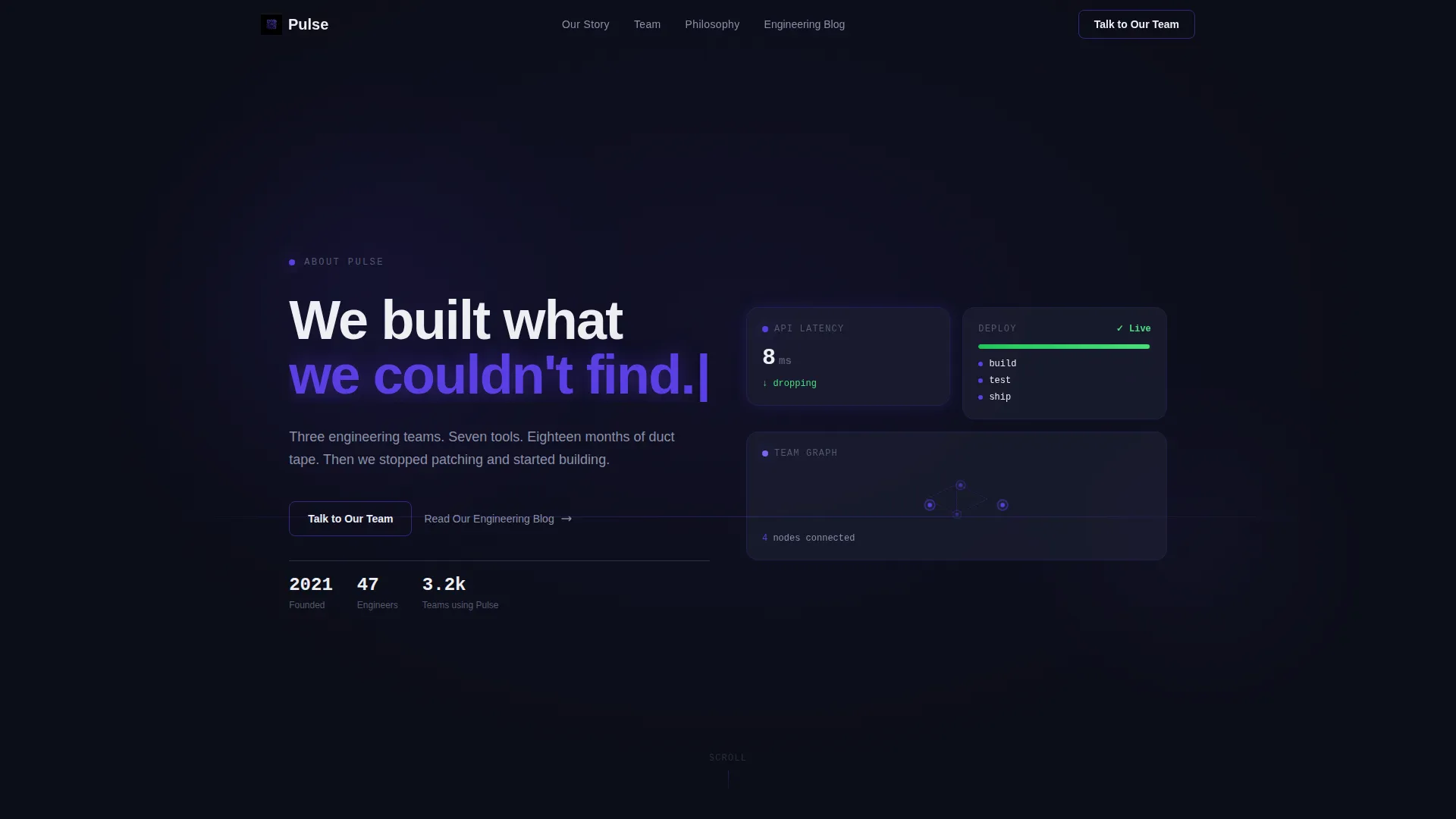 SaaS Problem-to-Solution Trust Building Website Template