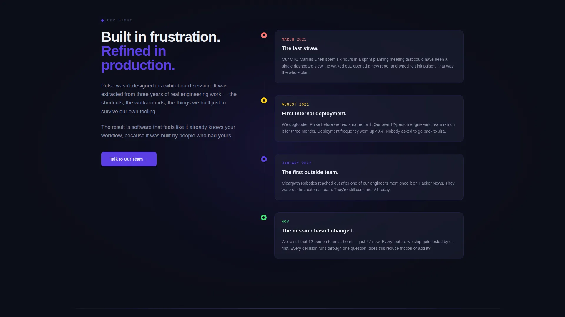 SaaS Problem-to-Solution Trust Building Website Template