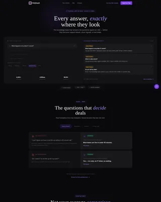 SaaS Product FAQ & Buyer Objection Website Template