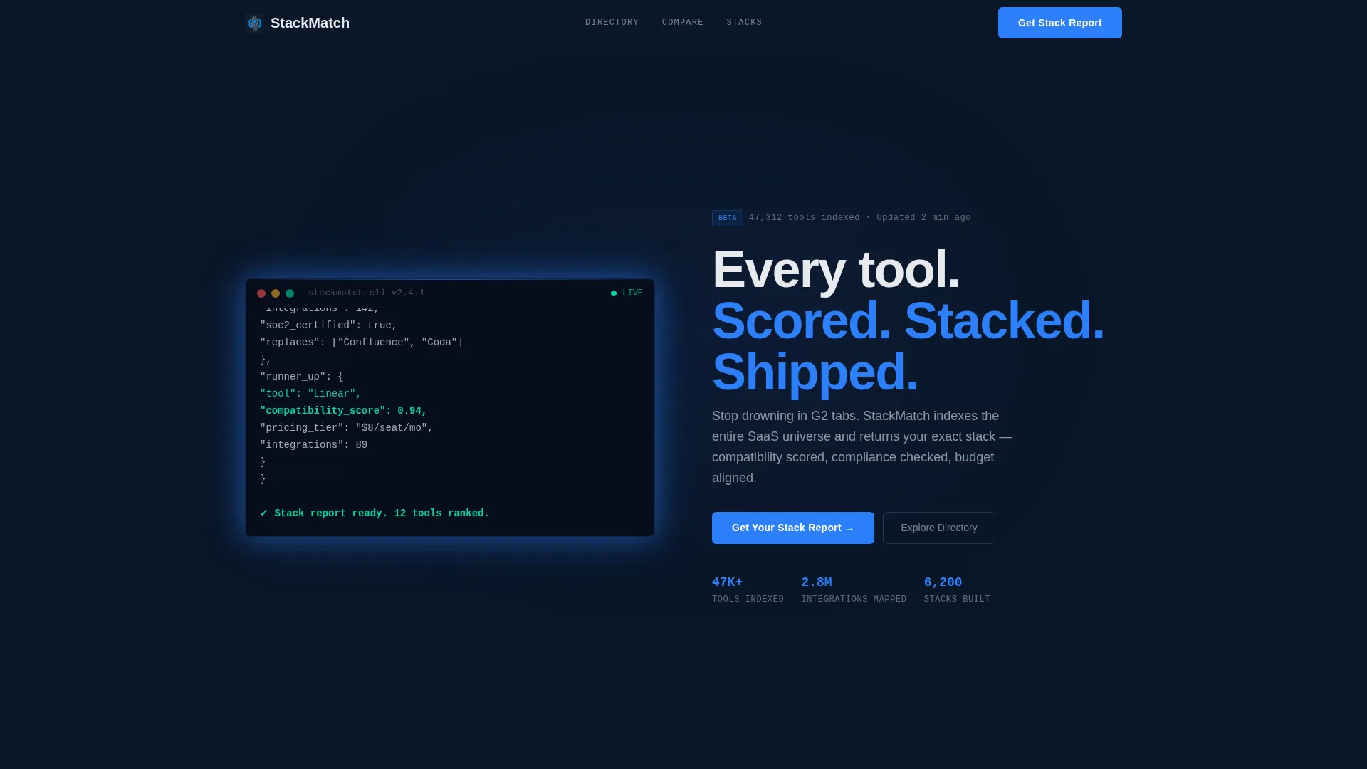 Software Discovery & Comparison Platform Website Template
