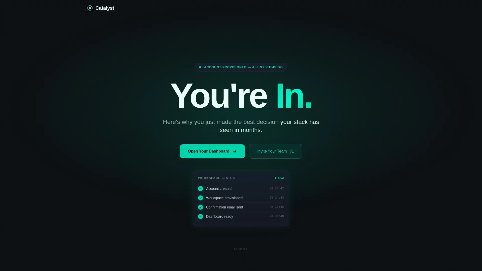 SaaS Post-Signup Activation & Onboarding Website Template