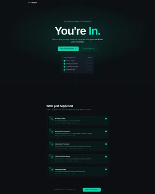 SaaS Post-Signup Activation & Onboarding Website Template