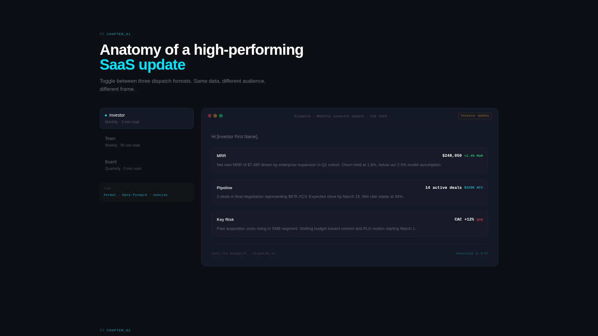 SaaS Newsletter Landing Page Template