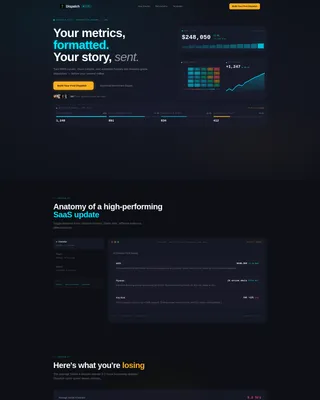 SaaS Newsletter Landing Page Template