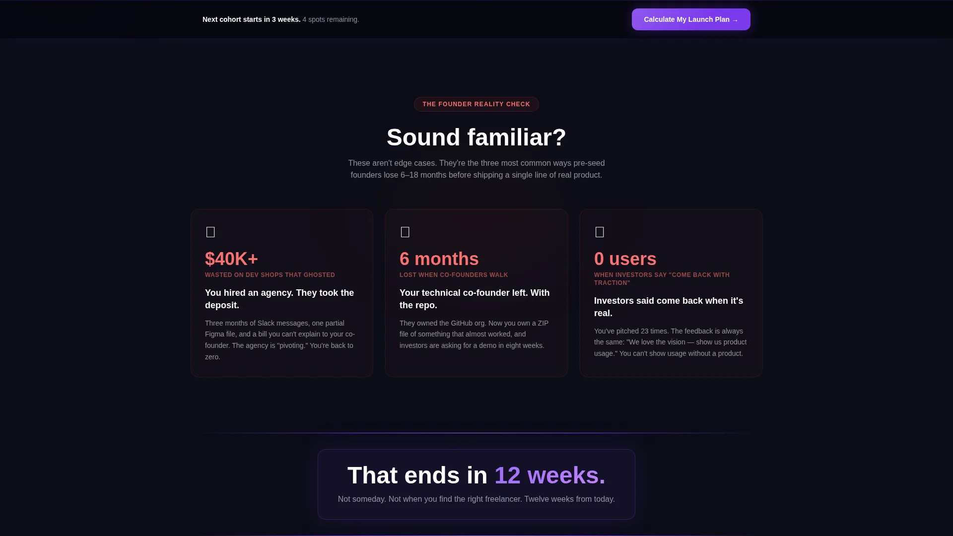 SaaS Pre-Seed Startup Landing Page Template