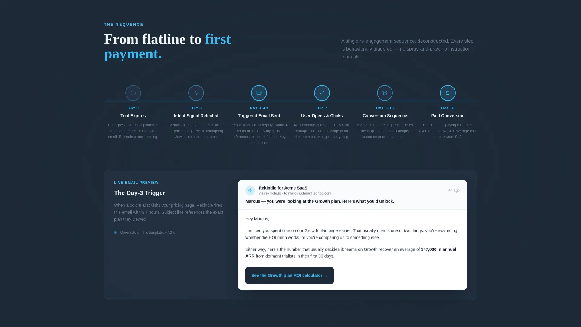 SaaS Re-Engagement Landing Page Template
