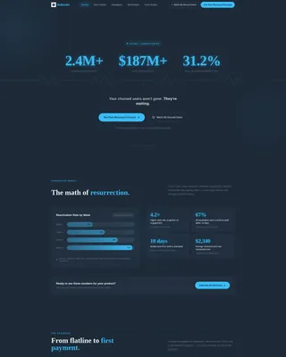 SaaS Re-Engagement Landing Page Template