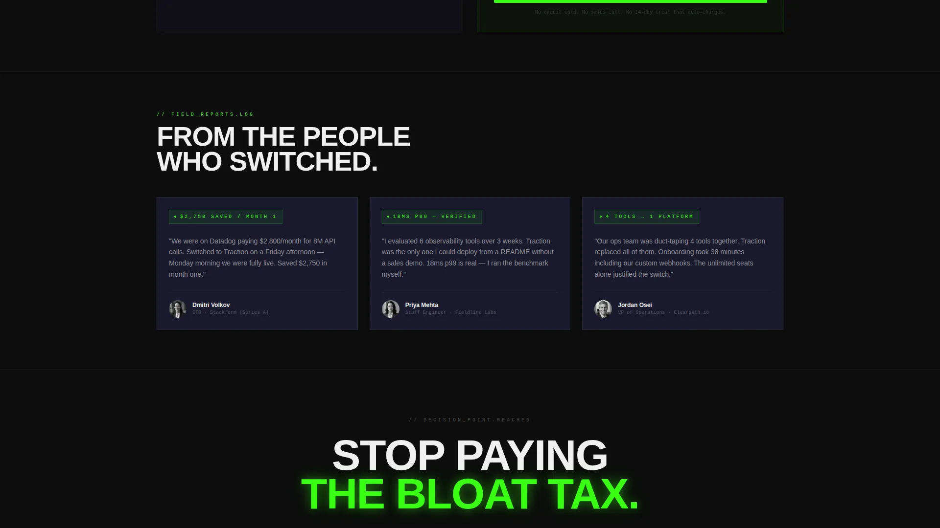 Bold Brutalist SaaS Comparison Landing Page Template