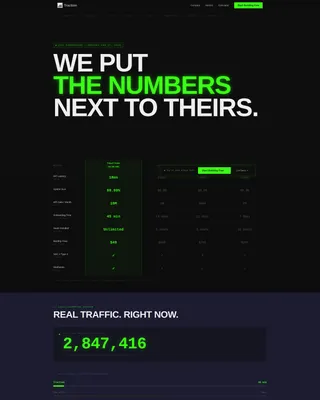 Bold Brutalist SaaS Comparison Landing Page Template
