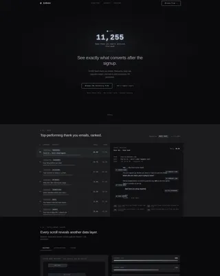 SaaS Thank You Email Intelligence Landing Page Template