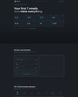 SaaS Welcome Email Landing Page Template