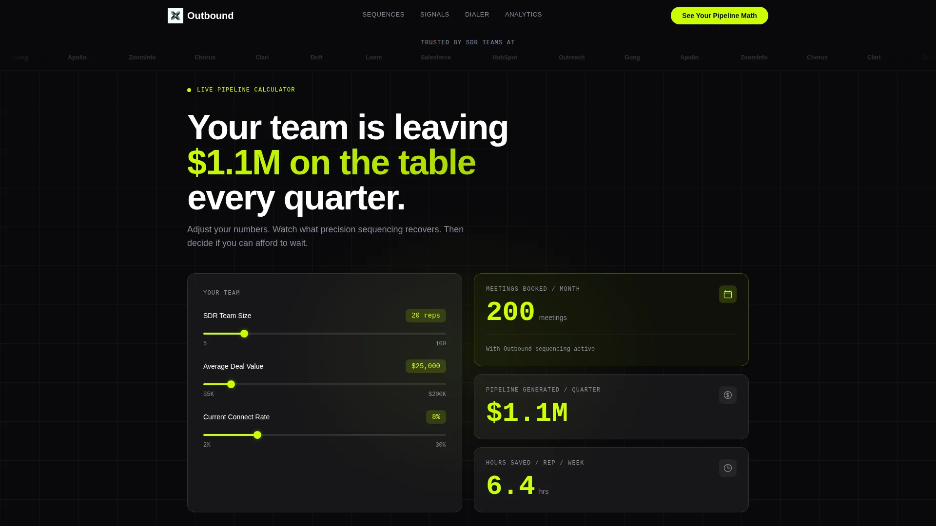 Sales Engagement Platform Landing Page Template