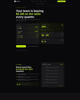 Sales Engagement Platform Landing Page Template
