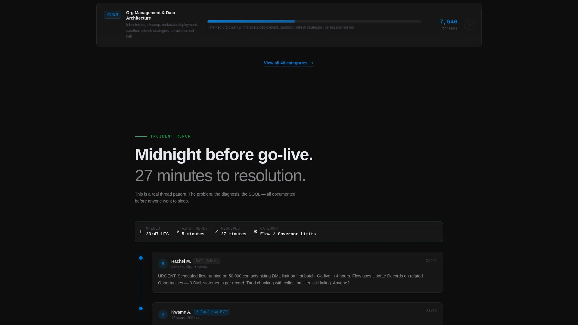 Salesforce Community Forum Landing Page Template