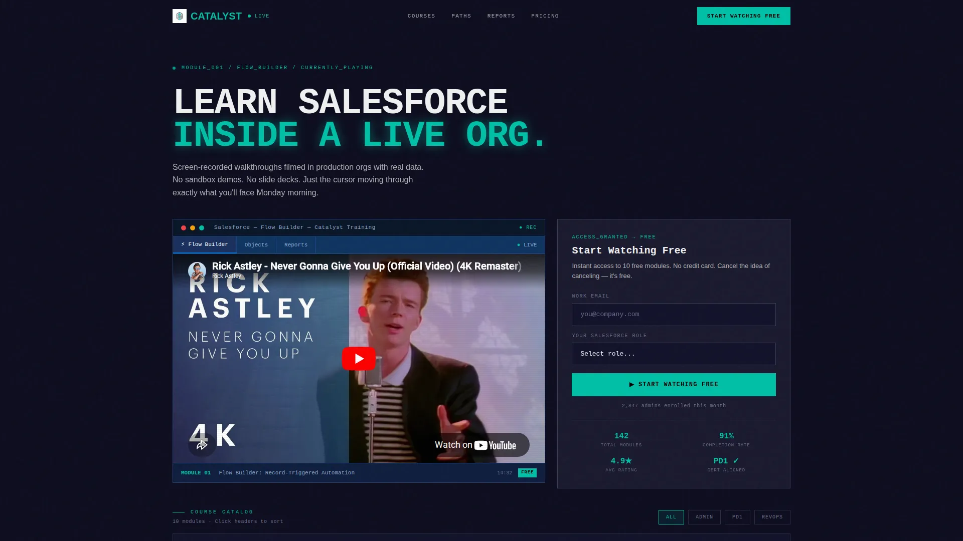 Salesforce Landing Page Template | Video Training