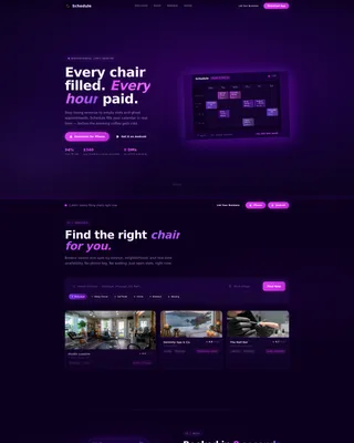 Salon & Spa Appointment Scheduling Landing Page