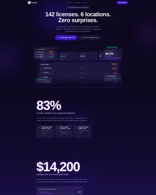 Secure Governance Landing Page Template