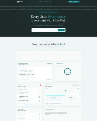 Salon & Spa Contract Management Landing Page Template