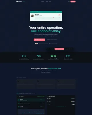 Swift Operations Landing Page Template