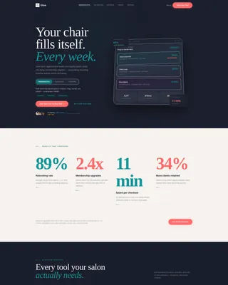 Salon & Spa Membership Landing Page Template