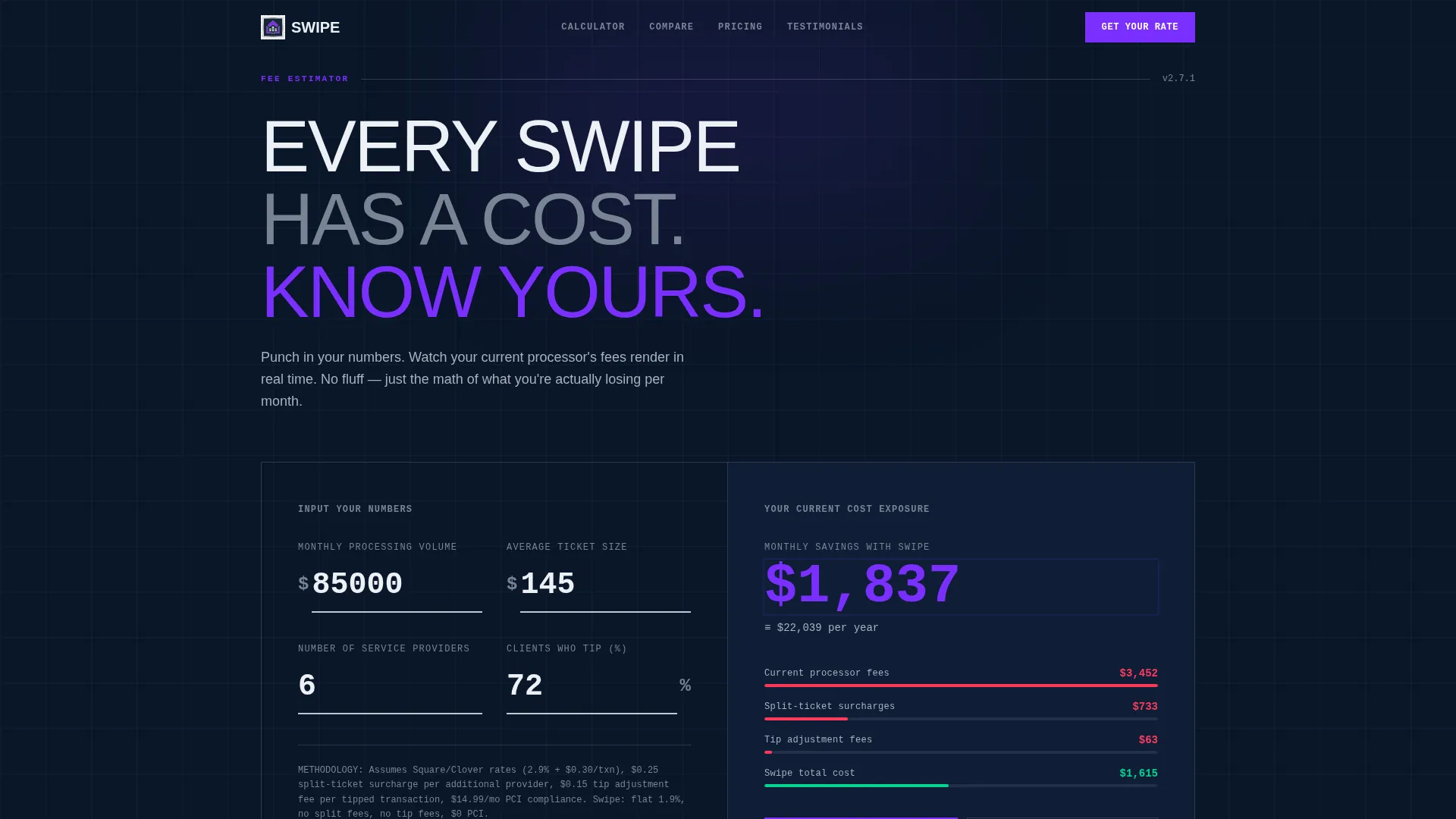 Salon & Spa Payment Processing Landing Page Template