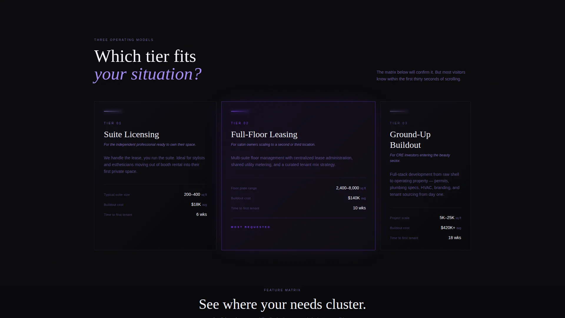 Salon & Spa Property Management Landing Page Template