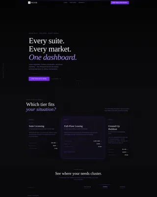Salon & Spa Property Management Landing Page Template