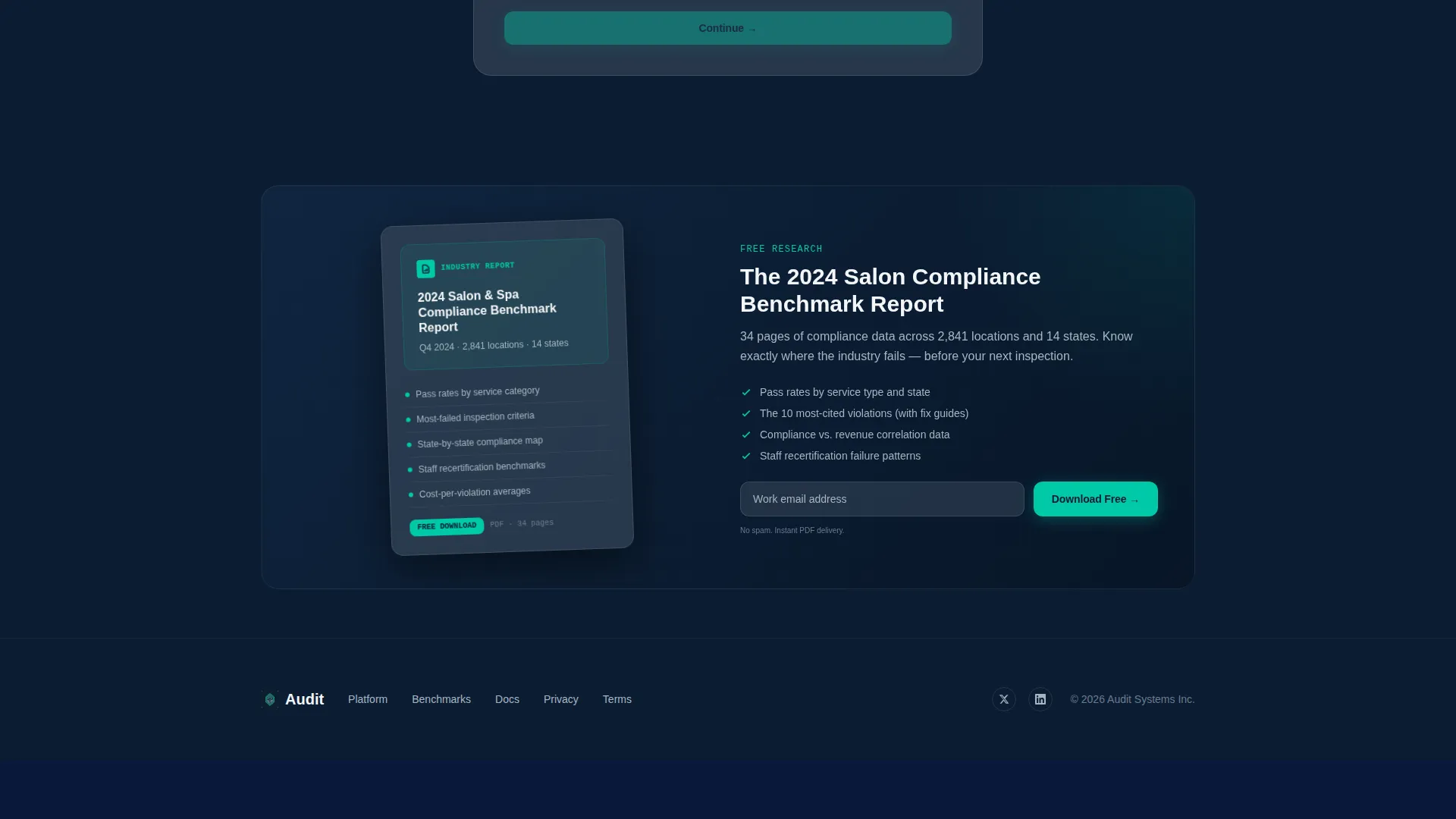 Precision Salon Landing Page Template for Quality Management