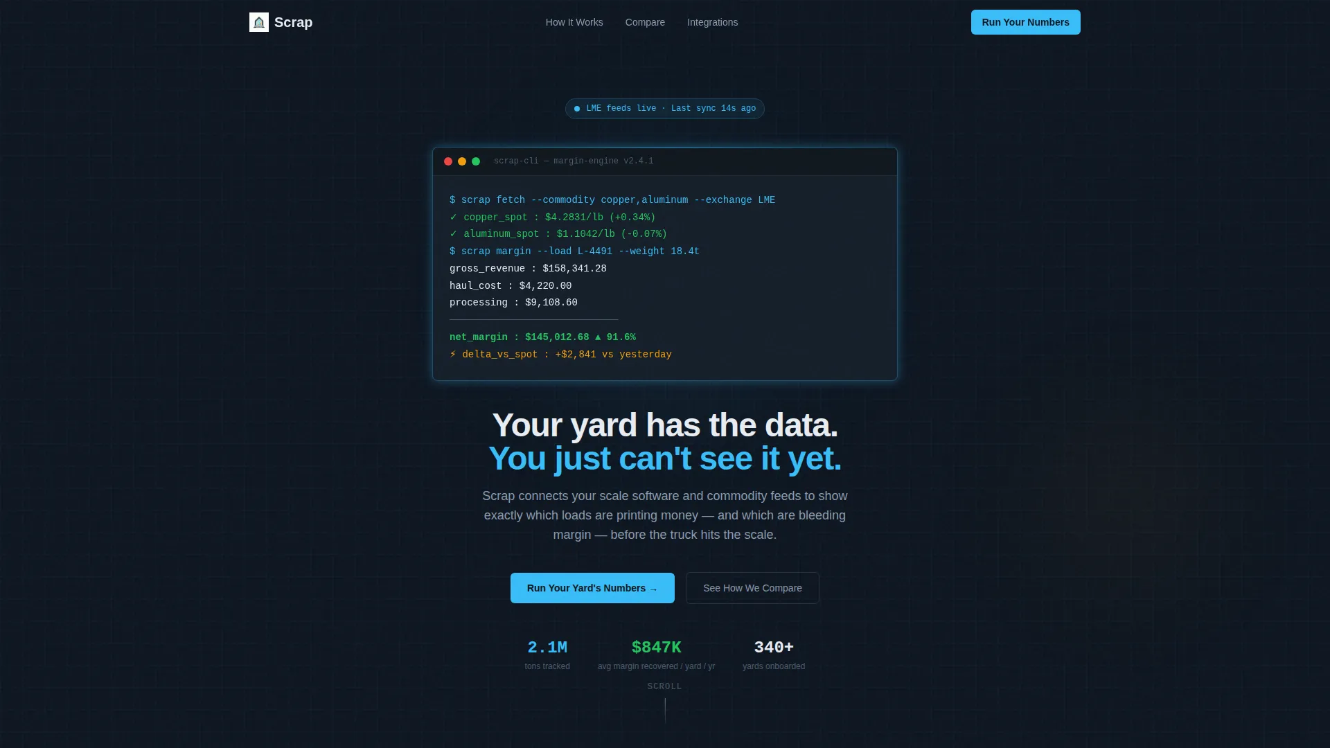 Recycling Analytics Dashboard Landing Page Template