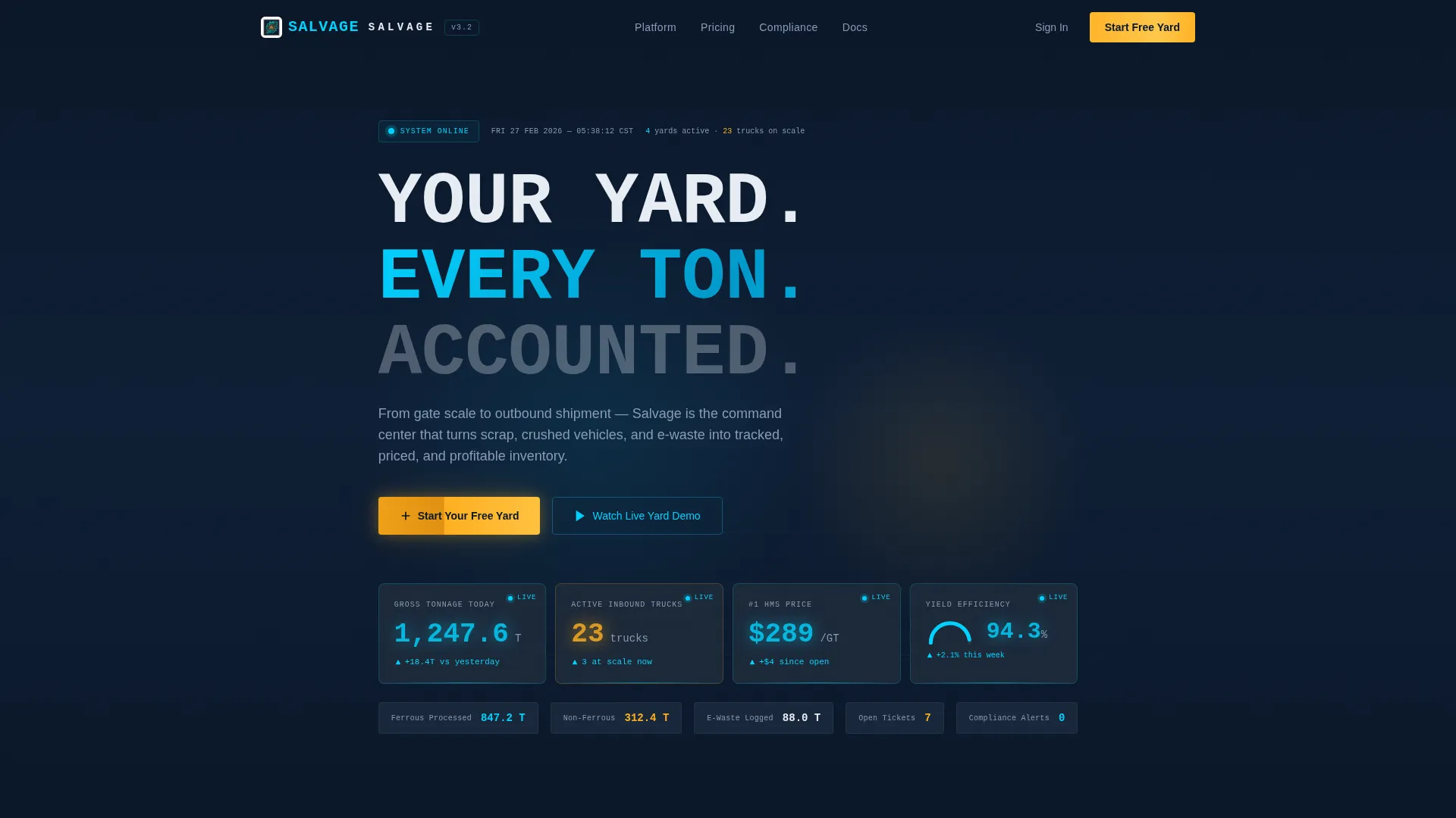 Circular Waste Landing Page Template
