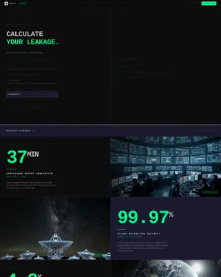 Brutalist Satellite CRM Landing Page Template