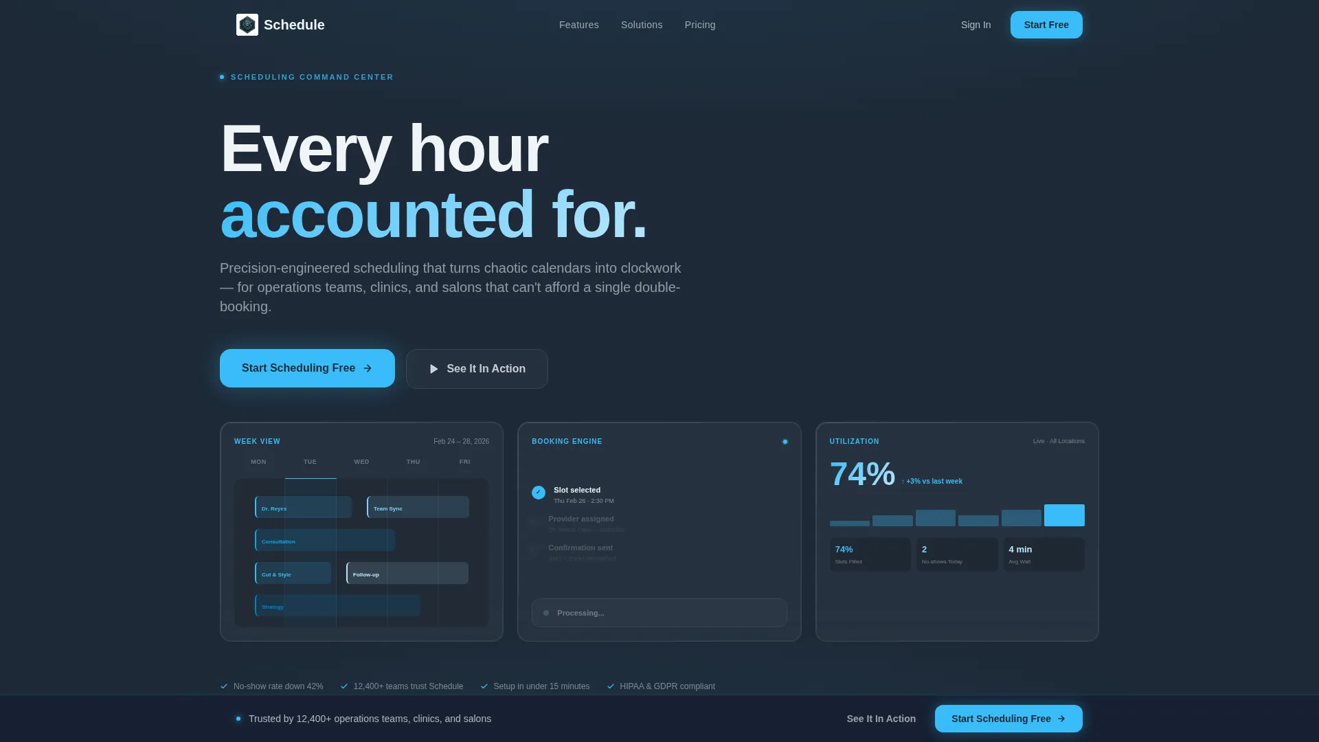 Precision Appointment Landing Page Template