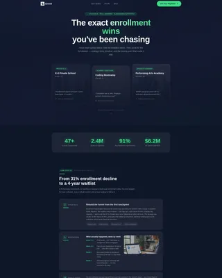 School & Academy Case Study Landing Page Template