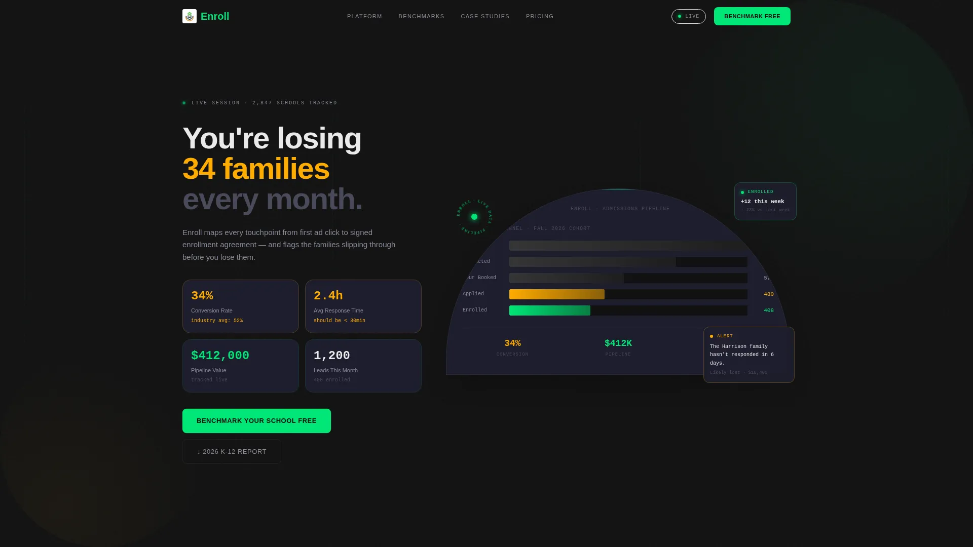 Seamless Education Landing Page Template