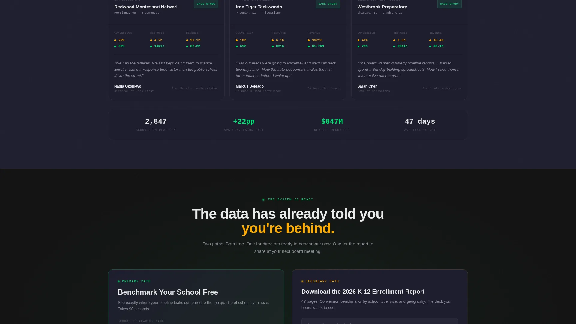 Seamless Education Landing Page Template